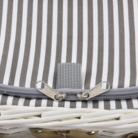 Cestino da Picnic per 2 Persone Valigia Picnic in Rami di Salice Vintage - Esterno Bianco casa.pro