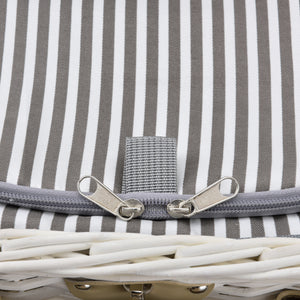 Cestino da Picnic per 2 Persone Valigia Picnic in Rami di Salice Vintage - Esterno Bianco casa.pro