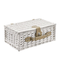 Cestino da Picnic per 2 Persone Valigia Picnic in Rami di Salice Vintage - Esterno Bianco casa.pro