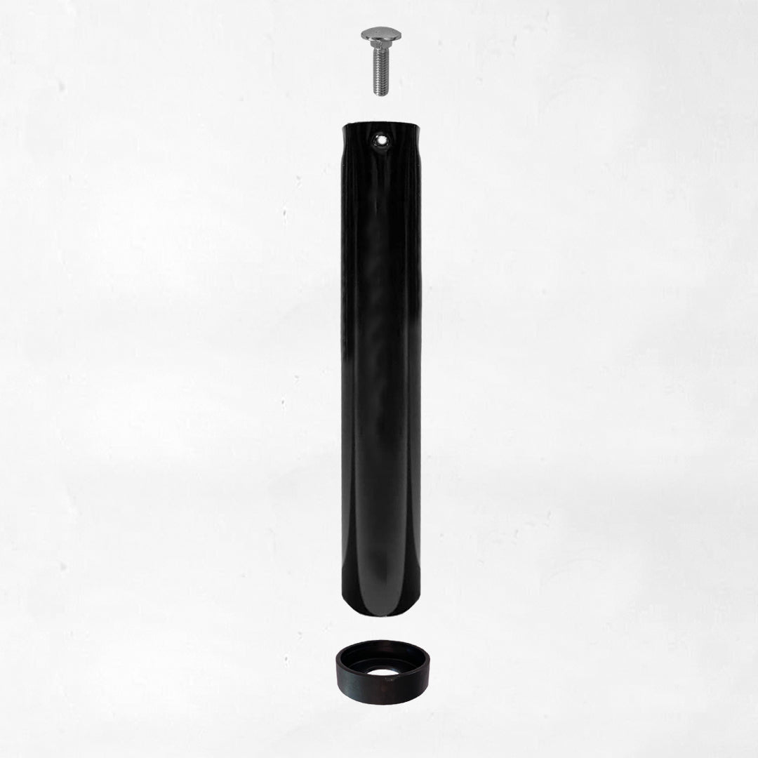 Pacco 4 piedi di ricambio per reti a listelli, fasce larghe e tavole, gambe letto in metallo altezza 15cm - Comprarredo