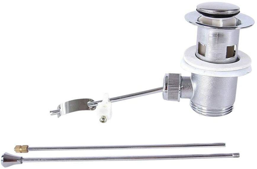 Piletta scarico a saltarello con aste e tappo per lavabo bidet 1" 1/4 ART.52360