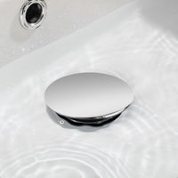 Piletta scarico click clack universale 1/4'' Argento tappo lavabo lavello 59601