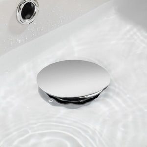 Piletta scarico click clack universale 1/4'' Argento tappo lavabo lavello 59601