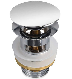 Piletta scarico click clack universale tappo lavabo lavello bidet 59605/86032