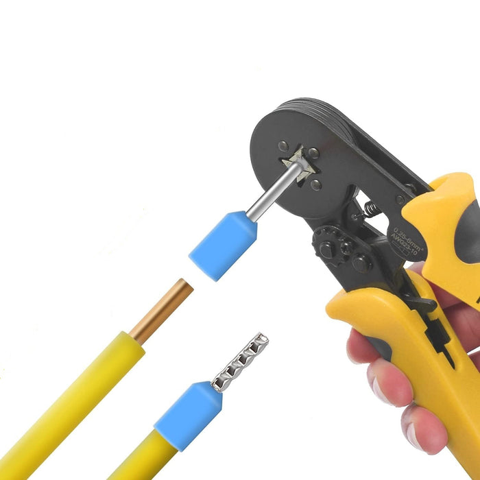 Pinza crimpatrice per terminale da 0.25-10mm² Art.140813