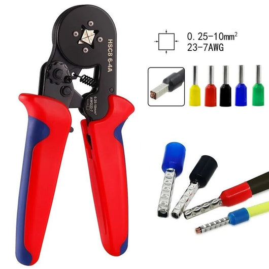 Pinza crimpatrice per terminali AWG23-7 0.25-10 mm² CRIMPATURA Art.07007