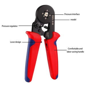 Pinza crimpatrice per terminali AWG23-7 0.25-10 mm² CRIMPATURA Art.07007