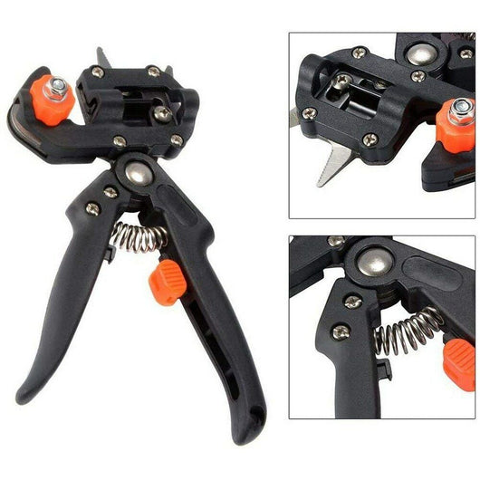 Pinza innestatrice manuale 3 innesti per piante e fiori + astuccio e accessori