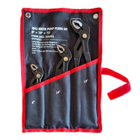 Pinze Poligrip Set 3 PZ Pinze A Pappagallo Con Pulsante Regolabile  8"-10"-12"