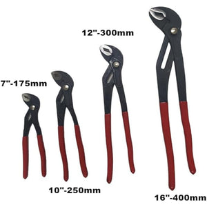 Pinze Poligrip Set 4 PZ Pinze Pappagallo Con Pulsante Regolabile 7" 10" 12" 16''