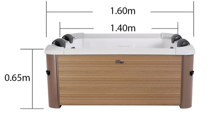 Tempo Style - Spa rigida quadrata MSpa Oslo Amber F-AM063W | Dimensioni 1.60 x 1.60 x 0.65 m