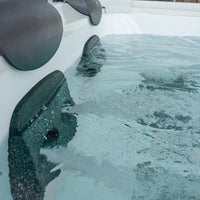 Tempo Style - Piscina Idromassaggio Quadrata MSpa Oslo Plus F-OS063WP (6 Posti) | 180 x 180 x 65cm | 1150 litri | 120 getti d'aria massaggianti a 3 velocità | Copertura termica inclusa