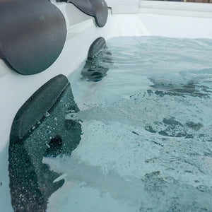 Tempo Style - Piscina Idromassaggio Quadrata MSpa Oslo Plus F-OS063WP (6 Posti) | 180 x 180 x 65cm | 1150 litri | 120 getti d'aria massaggianti a 3 velocità | Copertura termica inclusa