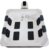 Tempo Style - Piscina Idromassaggio Quadrata MSpa Oslo Plus F-OS063WP (6 Posti) | 180 x 180 x 65cm | 1150 litri | 120 getti d'aria massaggianti a 3 velocità | Copertura termica inclusa