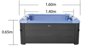 Tempo Style - Spa rigida quadrata MSpa Oslo Sapphire F-SA063W | Dimensioni 1.60 x 1.60 x 0.65 m