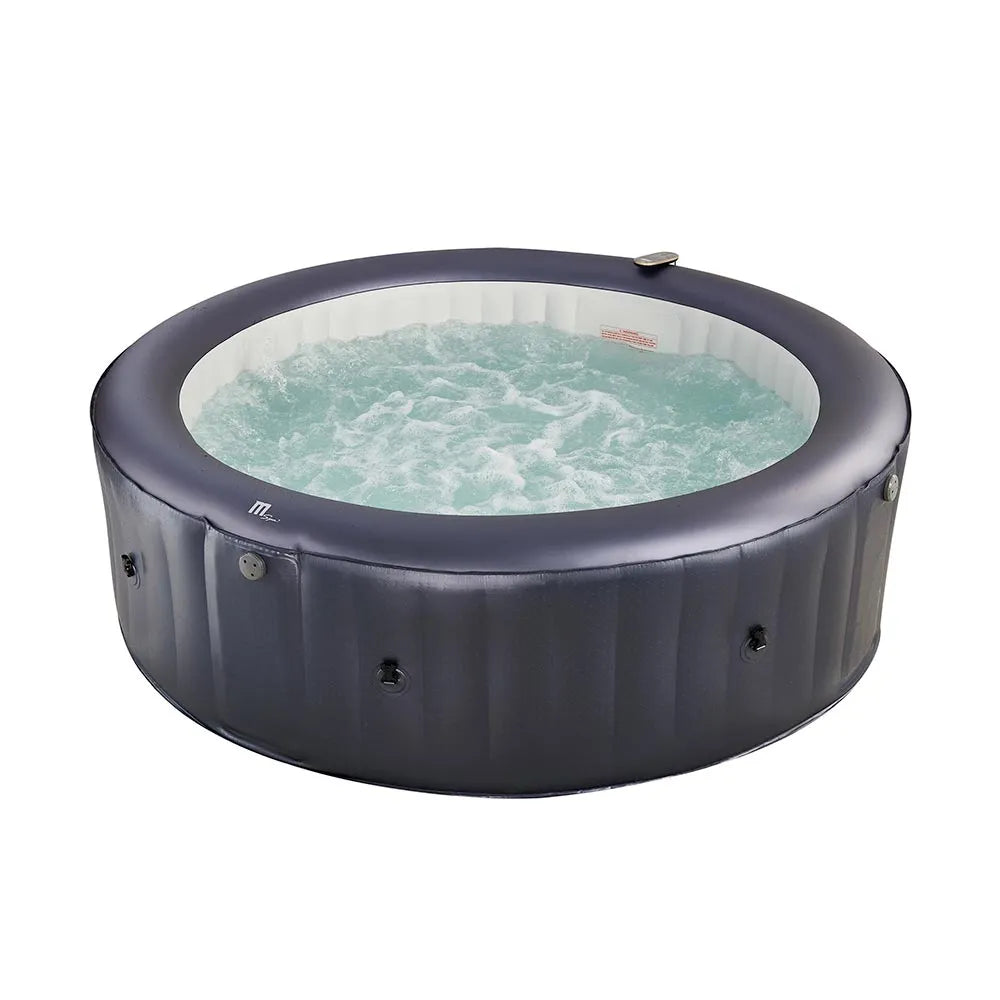Tempo Style - Piscina Idromassaggio Circolare MSpa Splendida M-CA061 (6 Posti) | 204 cm diametro | 930 litri | 125 getti d'aria massaggianti | 6 Idrogetti | Copertura inclusa