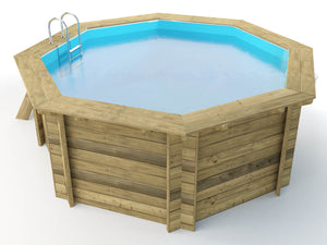 Piscina in legno " Verona " - 5,10 x 1,20 m