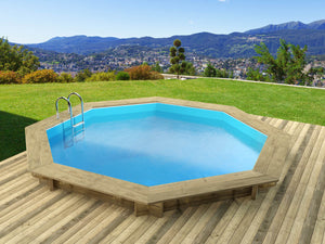 Piscina in legno " Verona " - 5,10 x 1,20 m