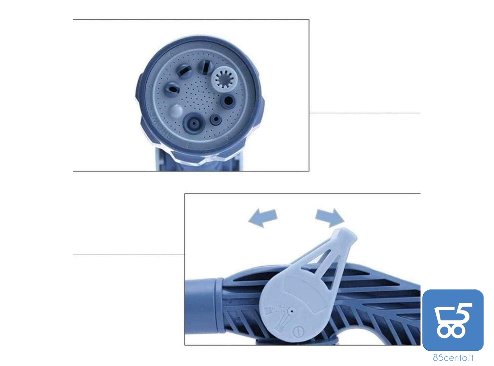 Pistola Idropulitrice a Pressione Irrigatore Portatile Pulizia Auto Estensione per Tubo Acqua