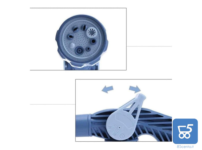 Pistola Idropulitrice a Pressione Irrigatore Portatile Pulizia Auto Estensione per Tubo Acqua