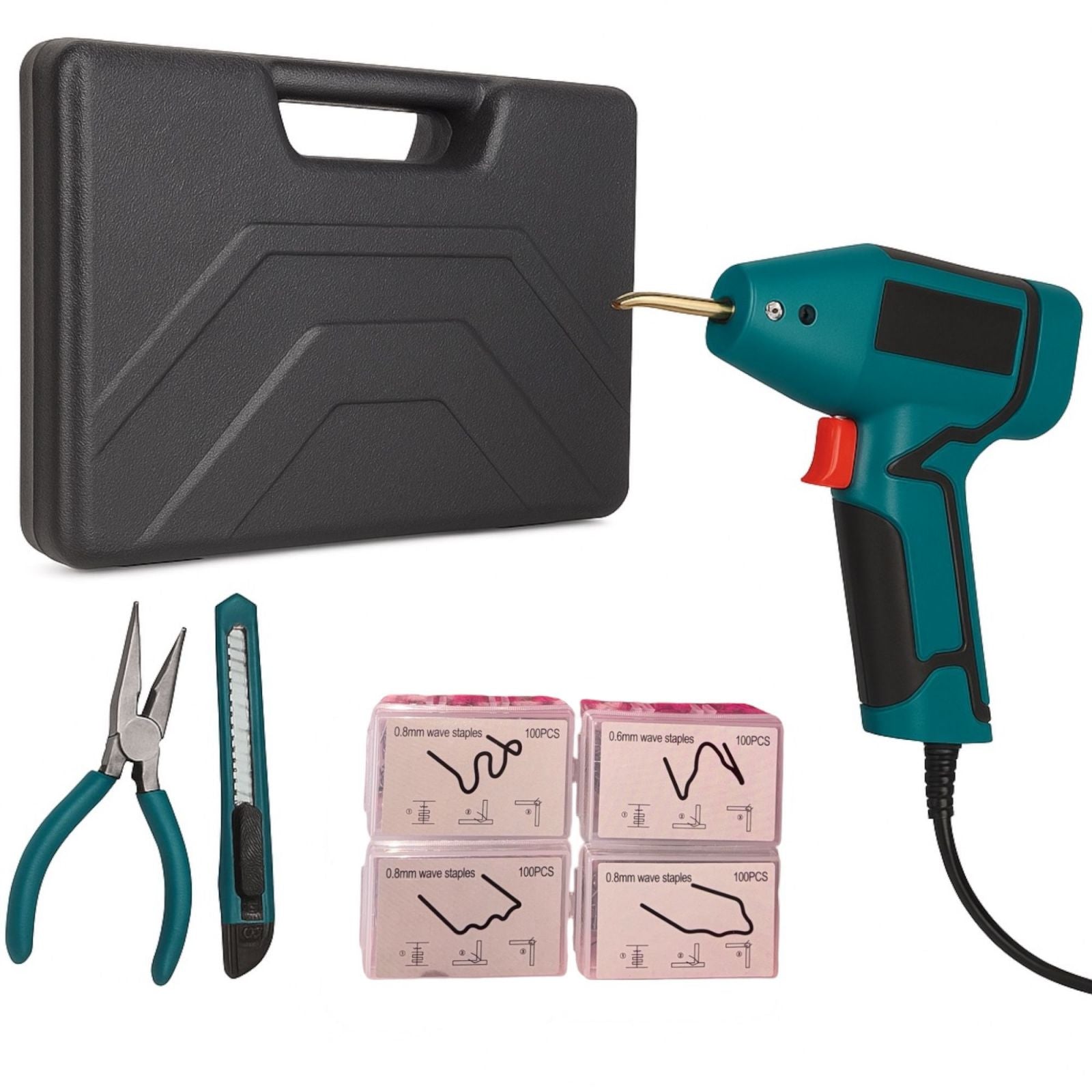 Pistola Saldatrice Plastica 70W Preriscaldamento Rapido 400 Graffette VP10173