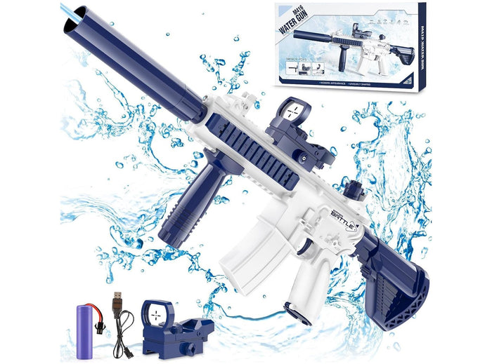 Pistola ad Acqua Elettrica per Adulti e Bambini Automatica M416 Grande Spruzzo ad alta Capacità per Piscina Spiaggia