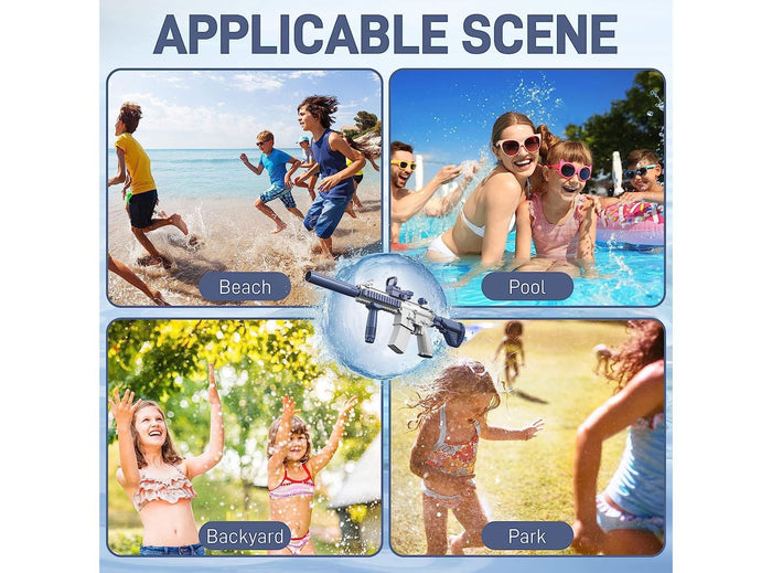 Pistola ad Acqua Elettrica per Adulti e Bambini Automatica M416 Grande Spruzzo ad alta Capacità per Piscina Spiaggia