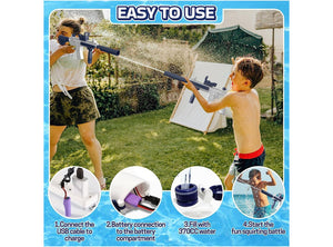 Pistola ad Acqua Elettrica per Adulti e Bambini Automatica M416 Grande Spruzzo ad alta Capacità per Piscina Spiaggia