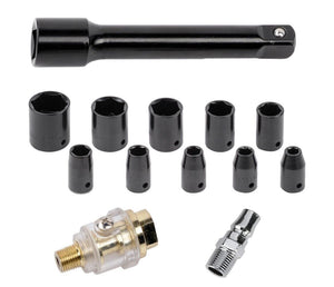 Pistola avvitatore pneumatico ad aria 650Nn 1/2" con 10 bussole valigetta 88797