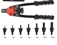 Pistola rivettatrice manuale con mandrini M3 M4 M5 M6 M8 M10 M12.Art-01123