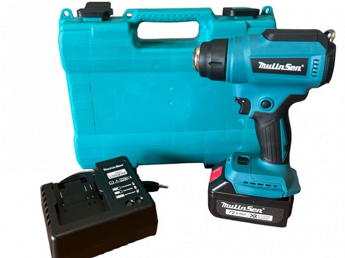 Pistola termica aria calda a batteria termosoffiatore a batteria 72V 532C°