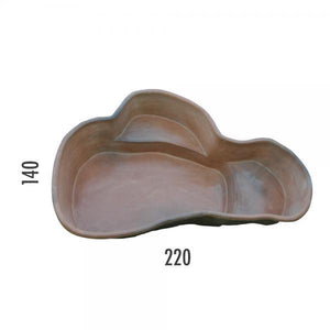 Laghetto in vetroresina antille da interrare cm 220x140x60 litri 750