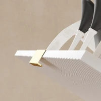 Scarpiera Slim per 18 Paia di Scarpe con 3 Cassetti a Ribalta e Ripiani Regolabili, 60x24x128 cm, Bianco