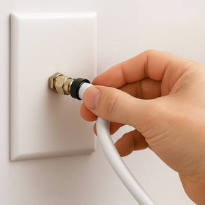 Cavo coassiale tv 75 ohm Ø5 mm in rame puro classe b venduto al metro *** sezione conduttore 5 mmq, confezione 1