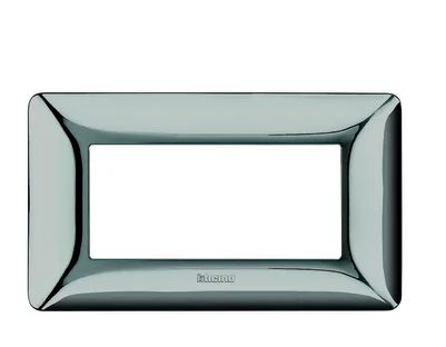 Placca BTICINO Matix 4 moduli cromo