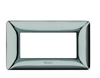 Placca BTICINO Matix 4 moduli cromo