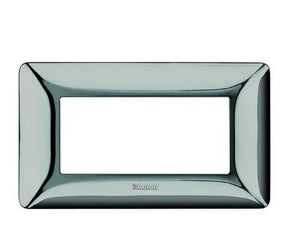 Placca BTICINO Matix 4 moduli cromo