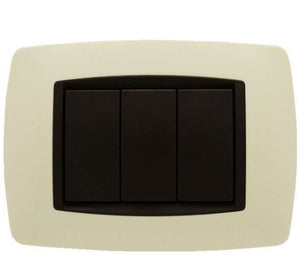 Placca Bombè Sabbia 503 3M Compatibile Living International