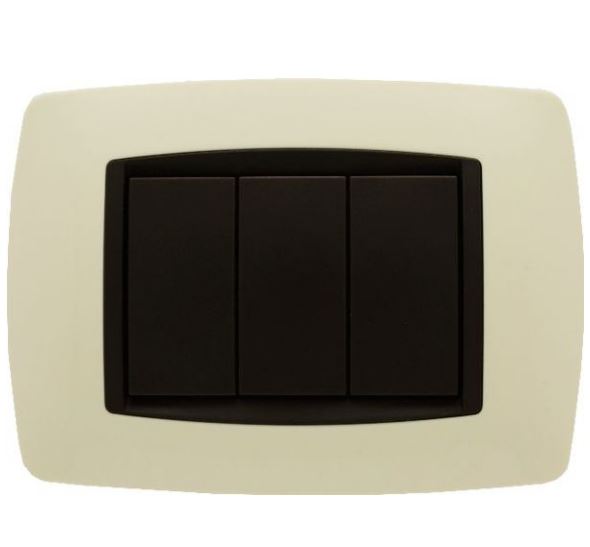 Placca Bombè Sabbia 503 3M Compatibile Living International