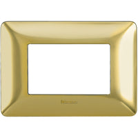 Placca Bticino Matix 503 3p Moduli oro satinato AM4803GOS