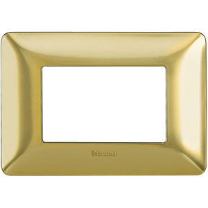 Placca Bticino Matix 503 3p Moduli oro satinato AM4803GOS