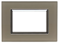 Placca Elegance 503 3M Moduli Bronzo Compatibile Bticino Matix