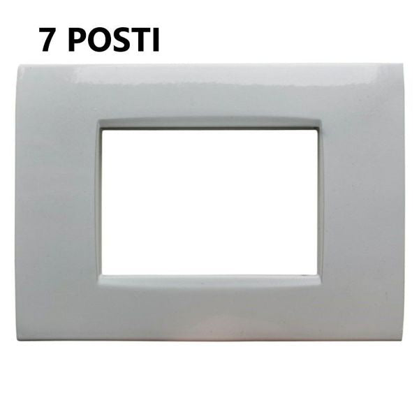 Placca Metallo 506 6M Posti Bianca compatibile Living Light Air