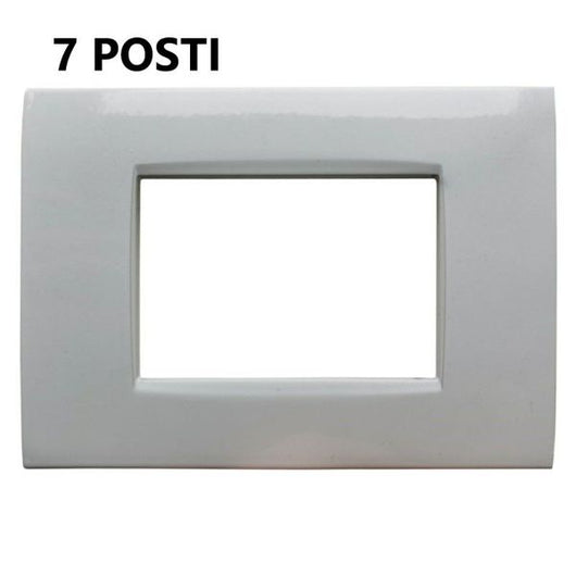 Placca Metallo 506 6M Posti Bianca compatibile Living Light Air