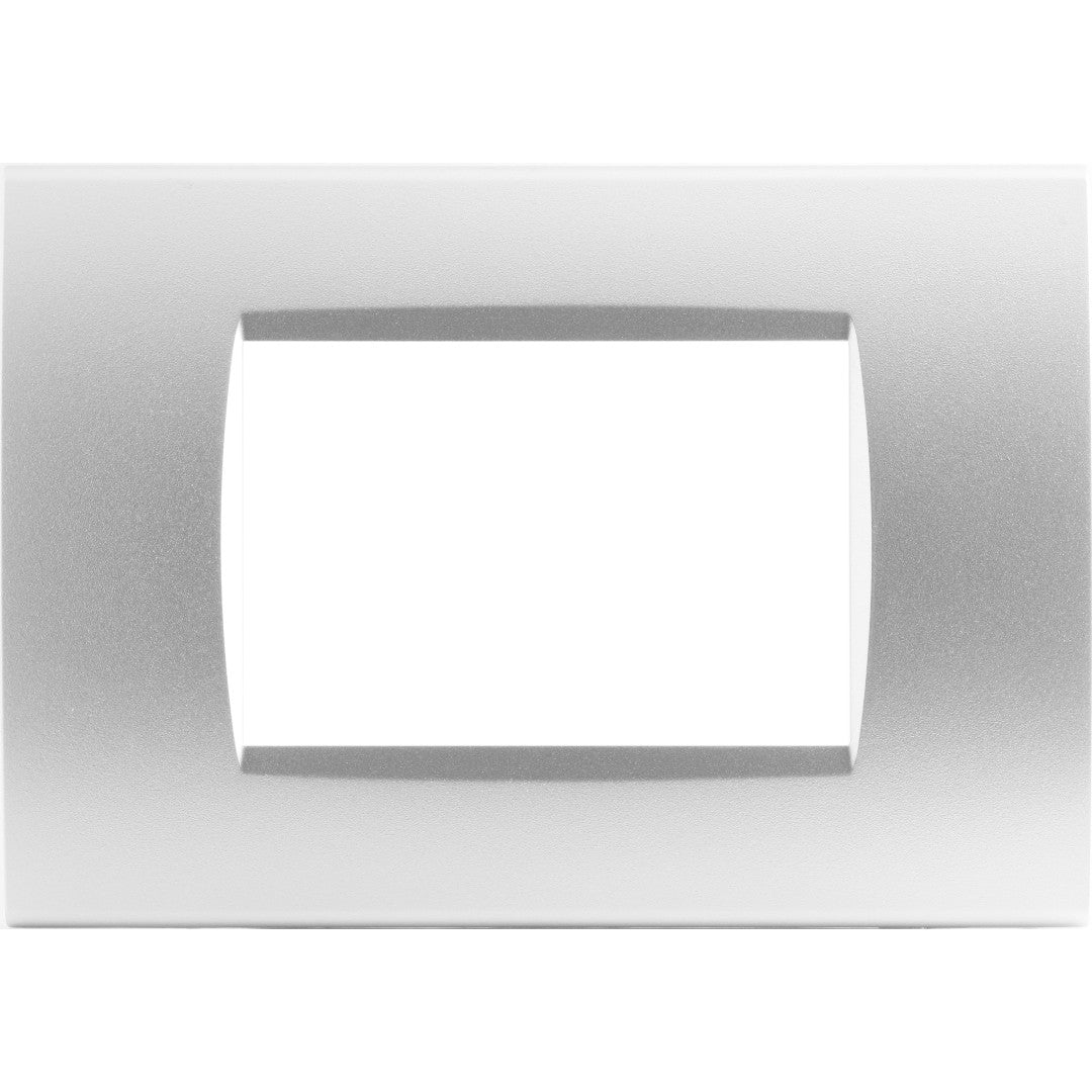 Placca Quadra Silver 506 7M Compatibile Bticino Living