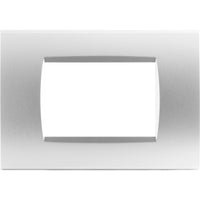 Placca Quadra Silver 506 7M Compatibile Bticino Living