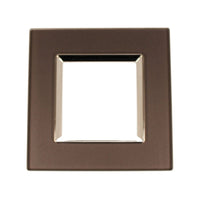 Placca Quadrata In Vetro Temperato MBL 2M Grigio Compatibile Bticino Living