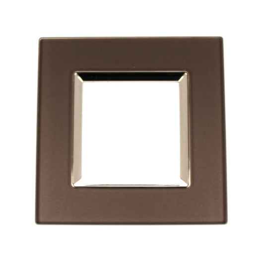 Placca Quadrata In Vetro Temperato MBL 2M Grigio Compatibile Bticino Living