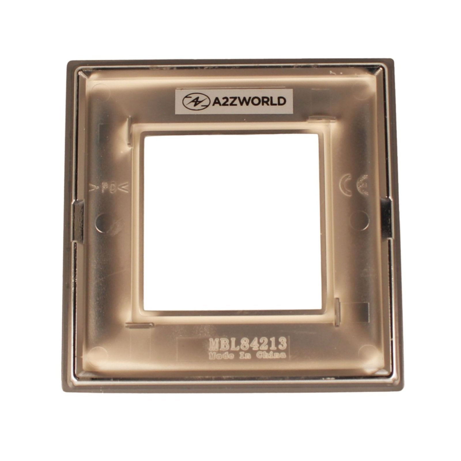Placca Quadrata In Vetro Temperato MBL 2M Grigio Compatibile Bticino Living