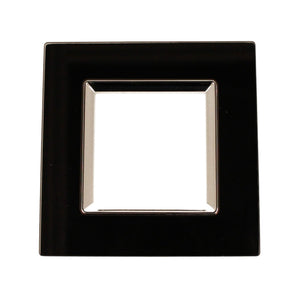 Placca Quadrata In Vetro Temperato MBL 2M Nero Compatibile Bticino Living